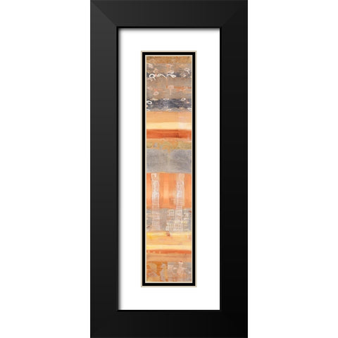 Arabesque Black Modern Wood Framed Art Print with Double Matting by Richter-Armgart, Rose