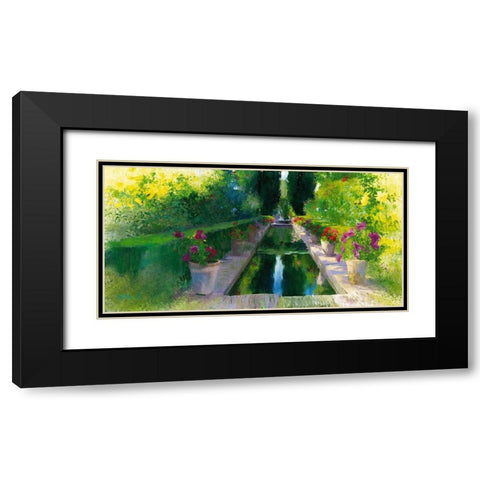 Granada II Black Modern Wood Framed Art Print with Double Matting by Cereceda Martinez, Angeles