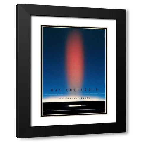 Das Rheingold Black Modern Wood Framed Art Print with Double Matting by Geissbuhler, K. Domenic