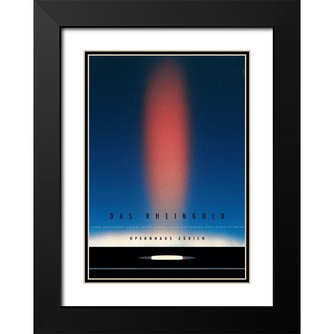 Das Rheingold Black Modern Wood Framed Art Print with Double Matting by Geissbuhler, K. Domenic