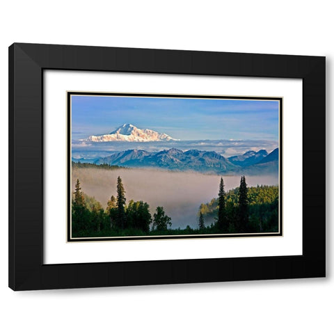 Alaska 13 Black Modern Wood Framed Art Print with Double Matting by Ernemann, Lothar