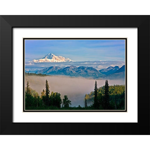 Alaska 13 Black Modern Wood Framed Art Print with Double Matting by Ernemann, Lothar