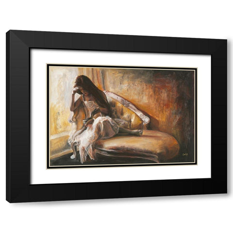 Relacher Black Modern Wood Framed Art Print with Double Matting by van den Bogerd, Escha