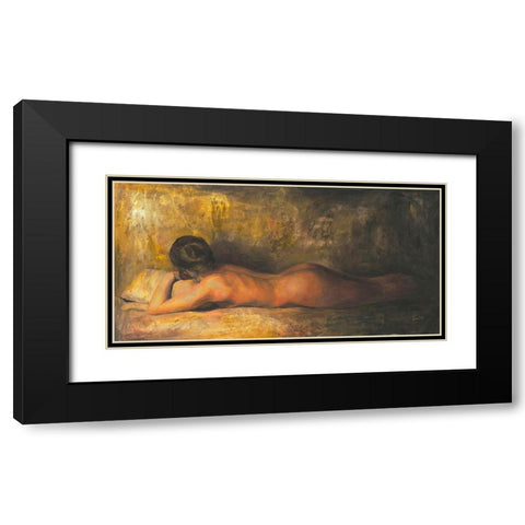 Abbandonare Black Modern Wood Framed Art Print with Double Matting by van den Bogerd, Escha