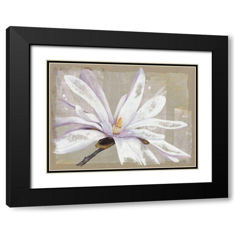 Stellata Black Modern Wood Framed Art Print with Double Matting by Cadoret, Virginie