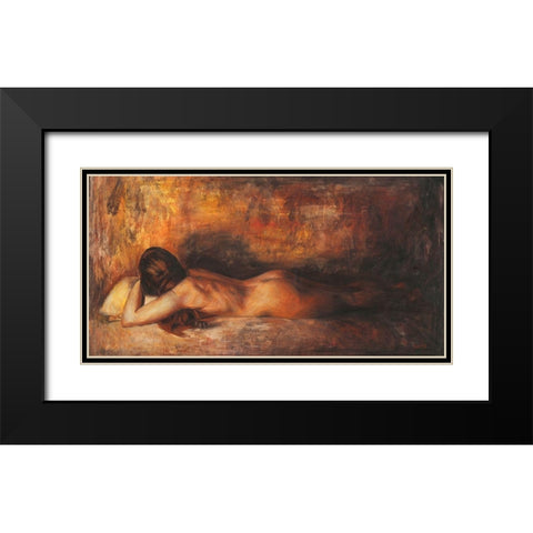 Travagliato Black Modern Wood Framed Art Print with Double Matting by van den Bogerd, Escha