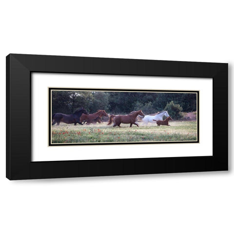 Family Together II Black Modern Wood Framed Art Print with Double Matting by Llovet, Jorge