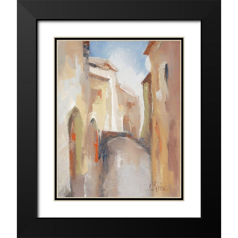 Venise I Black Modern Wood Framed Art Print with Double Matting by Parise, Chantal