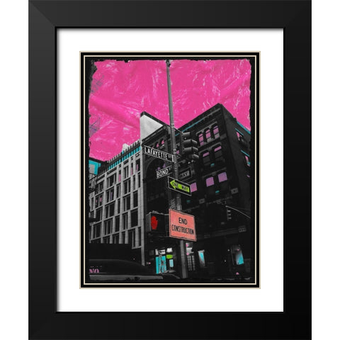 Lafayette Black Modern Wood Framed Art Print with Double Matting by Simonutti, Riccardo