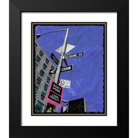 Don t Honk Black Modern Wood Framed Art Print with Double Matting by Simonutti, Riccardo