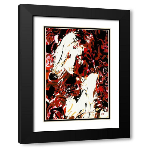 Angelique Black Modern Wood Framed Art Print with Double Matting by Vinet, Yannick