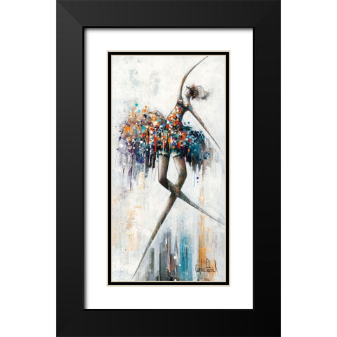 Jazzy and Glamour Black Modern Wood Framed Art Print with Double Matting by Cornee, Patrick