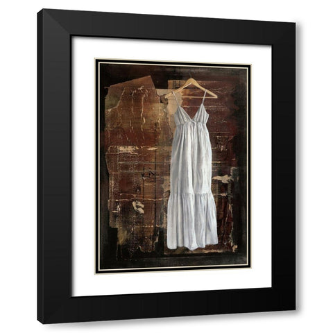 La petite robe blanche Black Modern Wood Framed Art Print with Double Matting by Defontenay, Elodie