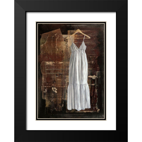 La petite robe blanche Black Modern Wood Framed Art Print with Double Matting by Defontenay, Elodie