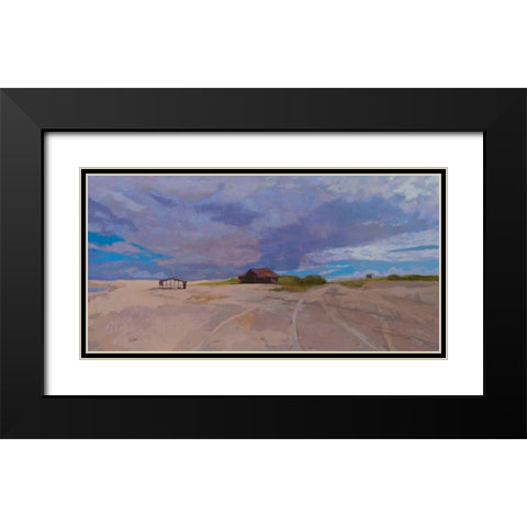 Passage / Vers Camocim Black Modern Wood Framed Art Print with Double Matting by Mazur-Devaux, Ewa