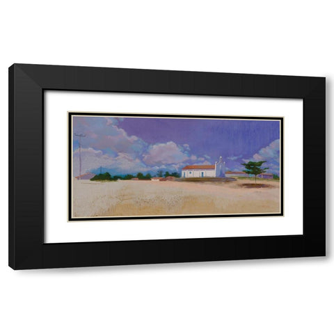 Une rencontre-Tatajuba Black Modern Wood Framed Art Print with Double Matting by Mazur-Devaux, Ewa