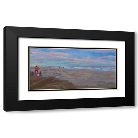 Plage de Tatajuba Black Modern Wood Framed Art Print with Double Matting by Mazur-Devaux, Ewa