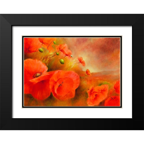 Im Abendlicht Black Modern Wood Framed Art Print with Double Matting by Schmucker, Annette
