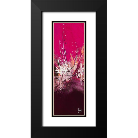 Espiegle Black Modern Wood Framed Art Print with Double Matting by Jadis