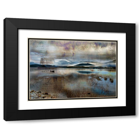 L ile noire Black Modern Wood Framed Art Print with Double Matting by Le Visage, J-M