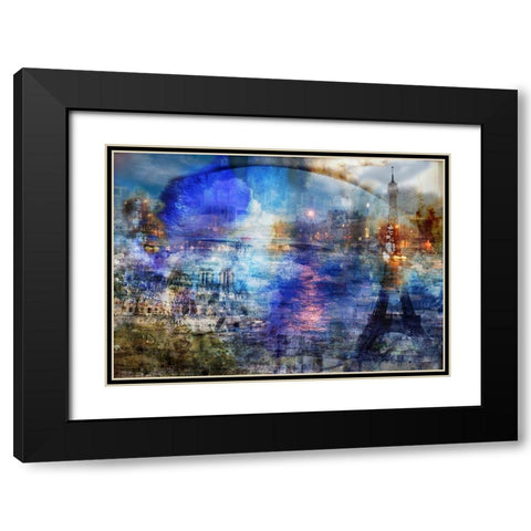 Impressions Paris levant Black Modern Wood Framed Art Print with Double Matting by Le Visage, J-M