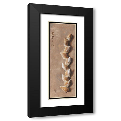 Baguette epi de ble Black Modern Wood Framed Art Print with Double Matting by Defontenay, Elodie