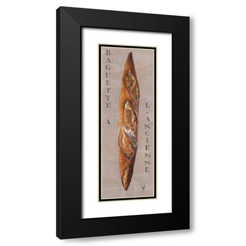 Baguette a l ancienne Black Modern Wood Framed Art Print with Double Matting by Defontenay, Elodie