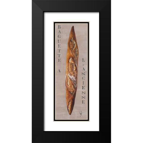 Baguette a l ancienne Black Modern Wood Framed Art Print with Double Matting by Defontenay, Elodie