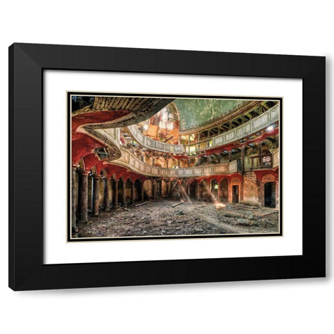 Gods Forgotten Palace Black Modern Wood Framed Art Print with Double Matting by Haker, Matthias