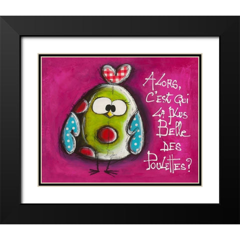 La plus belle ... Black Modern Wood Framed Art Print with Double Matting by Mougin, Carine