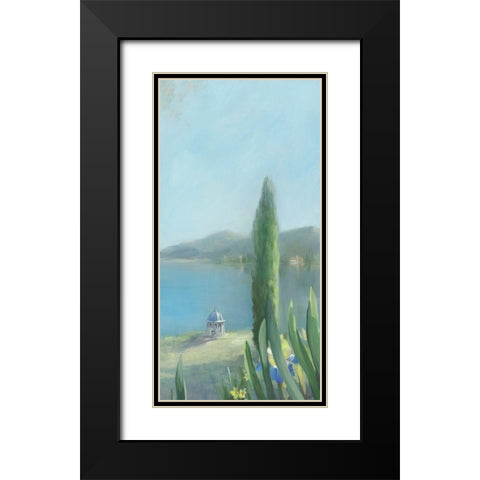 Isola Bella II Black Modern Wood Framed Art Print with Double Matting by Vernageau, Sylvie
