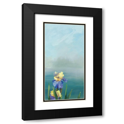 Isola Bella V Black Modern Wood Framed Art Print with Double Matting by Vernageau, Sylvie