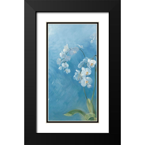Phalaenopsis Fontaine I Black Modern Wood Framed Art Print with Double Matting by Vernageau, Sylvie
