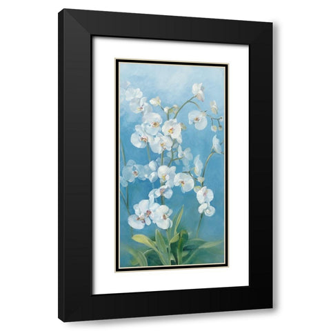 Phalaenopsis Fontaine II Black Modern Wood Framed Art Print with Double Matting by Vernageau, Sylvie