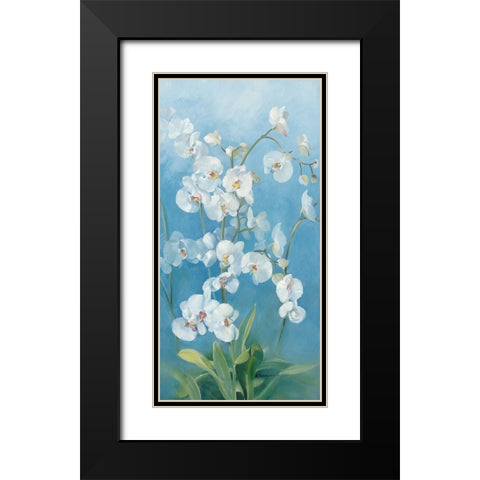 Phalaenopsis Fontaine II Black Modern Wood Framed Art Print with Double Matting by Vernageau, Sylvie