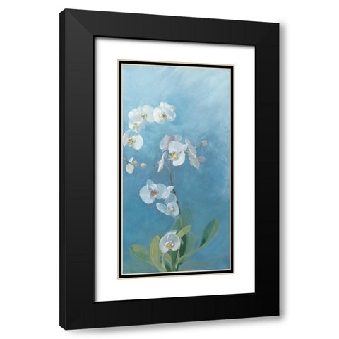 Phalaenopsis Fontaine III Black Modern Wood Framed Art Print with Double Matting by Vernageau, Sylvie