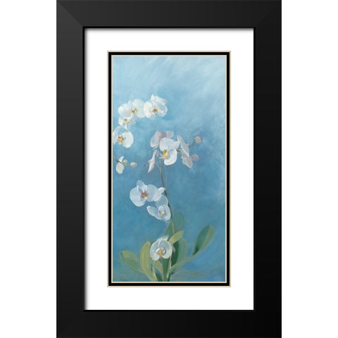 Phalaenopsis Fontaine III Black Modern Wood Framed Art Print with Double Matting by Vernageau, Sylvie