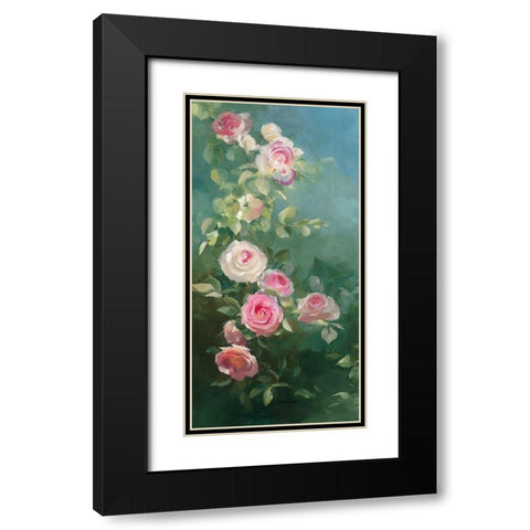 Rosier Pierre de Ronsard Black Modern Wood Framed Art Print with Double Matting by Vernageau, Sylvie