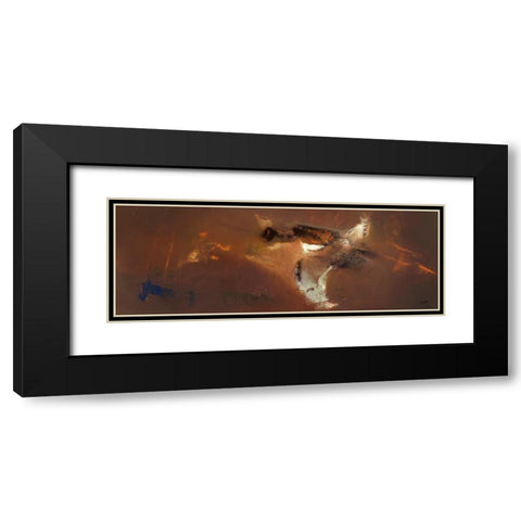 Dunes Black Modern Wood Framed Art Print with Double Matting by ARVEE