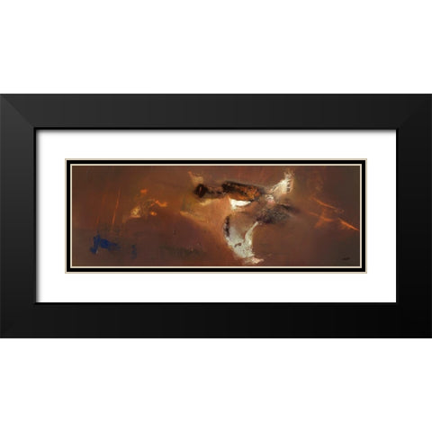 Dunes Black Modern Wood Framed Art Print with Double Matting by ARVEE
