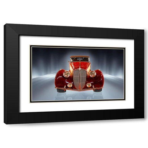 Car Collection 8 Black Modern Wood Framed Art Print with Double Matting by Hillert, Peter