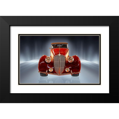 Car Collection 8 Black Modern Wood Framed Art Print with Double Matting by Hillert, Peter