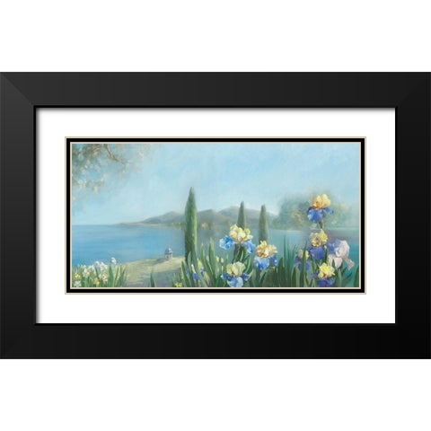 Isola Bella Black Modern Wood Framed Art Print with Double Matting by Vernageau, Sylvie