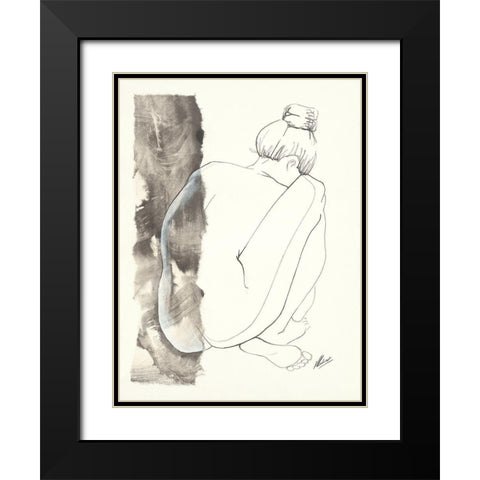 Anne-LaureÂ  Black Modern Wood Framed Art Print with Double Matting by Cadoret, Virginie