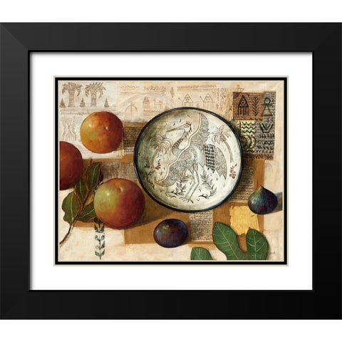 La Cigogne Black Modern Wood Framed Art Print with Double Matting by Lionnet, Pascal