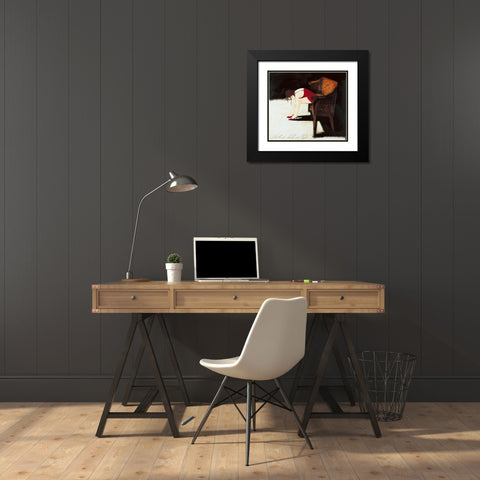 Intorno a te Black Modern Wood Framed Art Print with Double Matting by Calvetti, Fabio