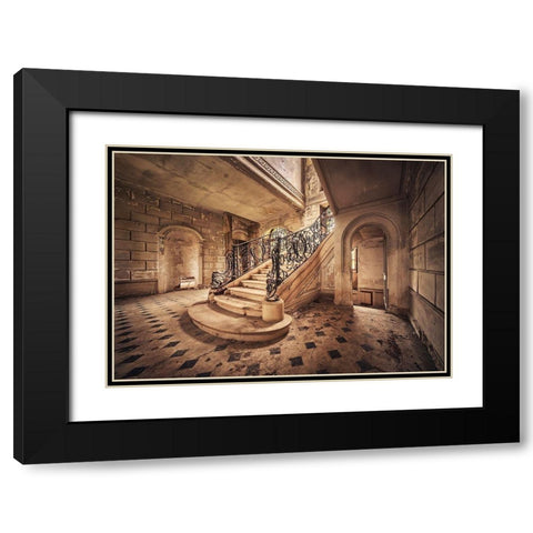 Path to the Light Black Modern Wood Framed Art Print with Double Matting by Haker, Matthias