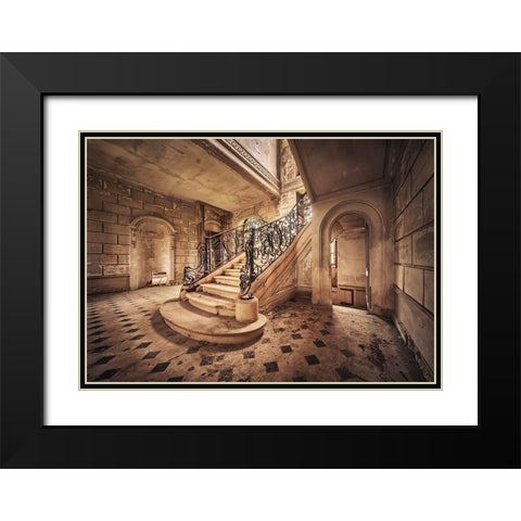 Path to the Light Black Modern Wood Framed Art Print with Double Matting by Haker, Matthias