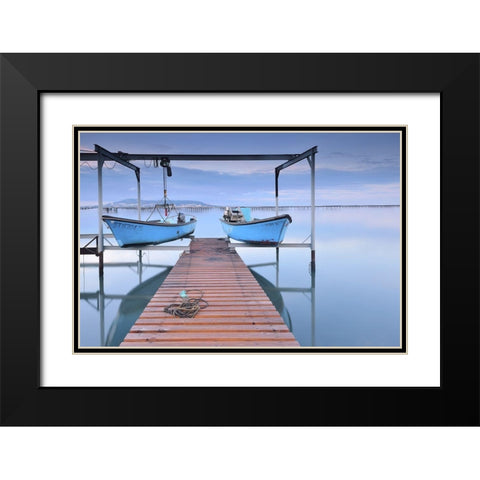 Standby Black Modern Wood Framed Art Print with Double Matting by Bertrande, Arnaud