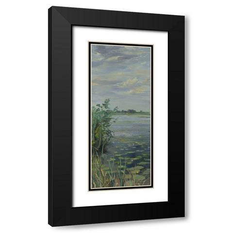 Water Lilies Earnewald I Black Modern Wood Framed Art Print with Double Matting by Koopmans, Gosse